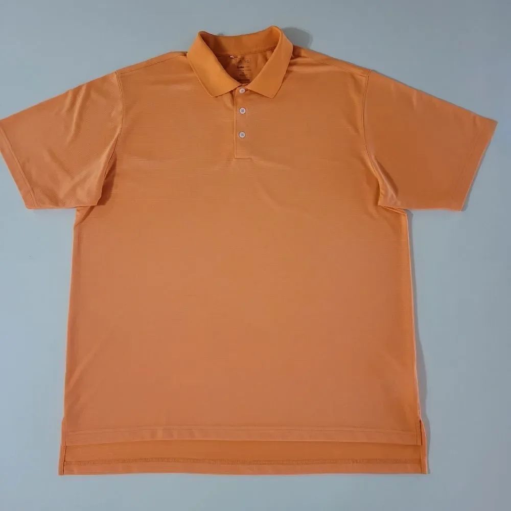 Adidas Golf Men's Classic Orange Polo Shirt Top  